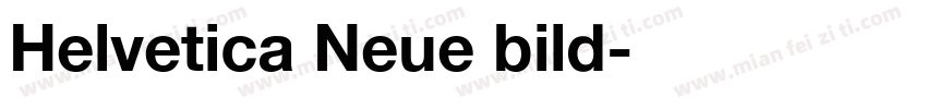 Helvetica Neue bild字体转换